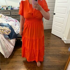 Quince 100% Organic Cotton Poplin
Tiered Maxi Dress